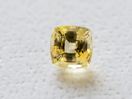 Unheated Vivid Yellow Sapphire - Cushion Shape 2.45ct